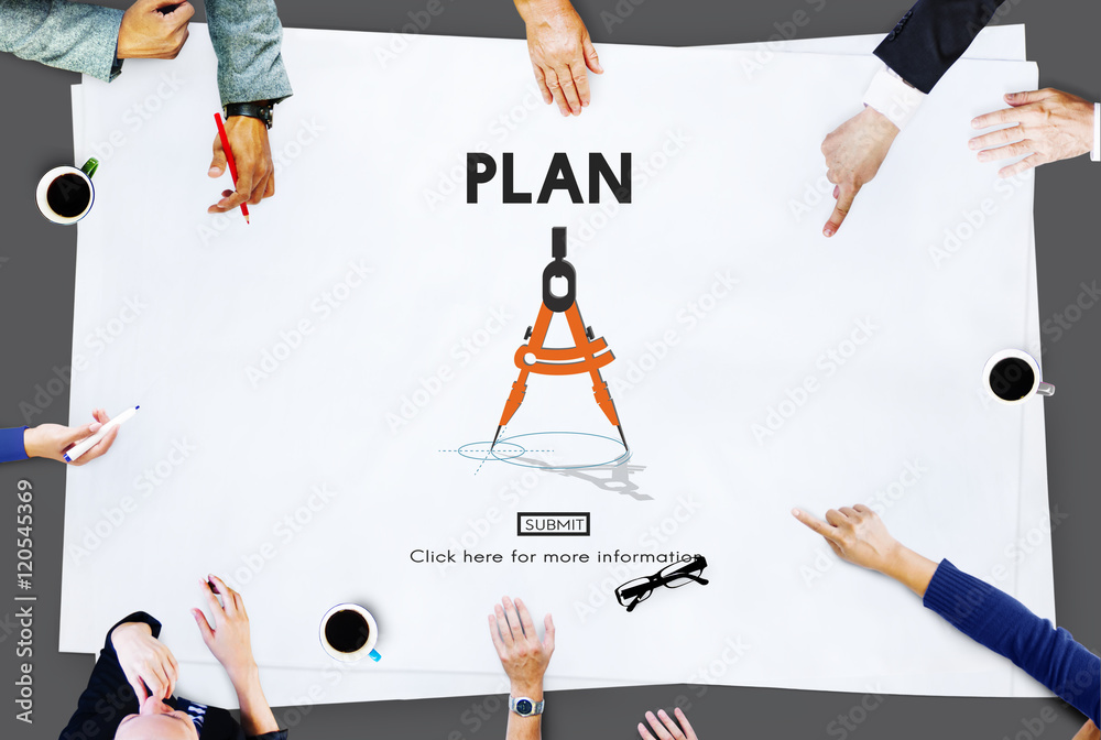 Canvas Prints plan planning process mission concept - Canvas Prints