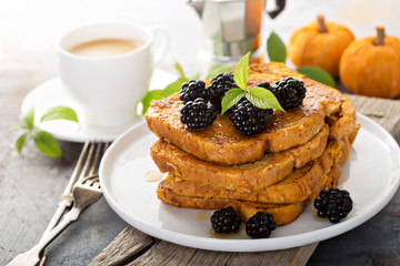 Pumpkin french toast