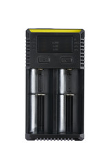 Obraz premium Blank battery charger on white background