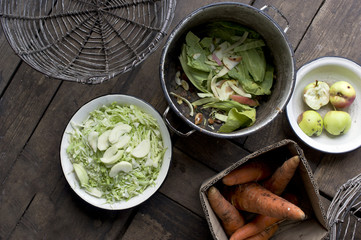 Peel And Chop Vegetables