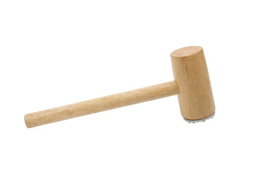 meat hammer on white background