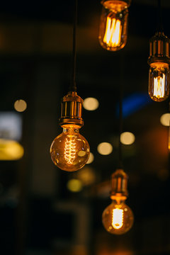 beautiful lighting decor bulb Industrial vintage style.