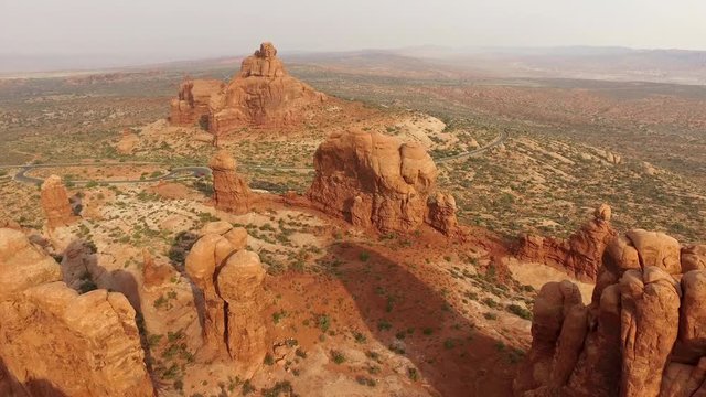 Arches National Park aerial view