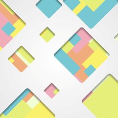 Abstract squares background