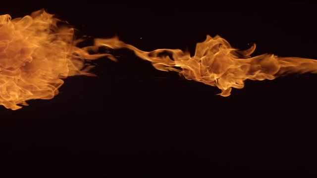 Flame thrower in slow motion; shot on Phantom Flex 4K at 1000 fps