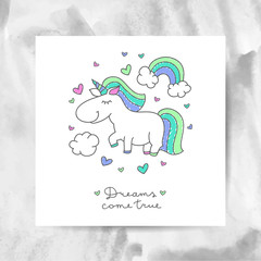 unicorn and rainbow