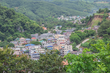 Looking from a high building to Burma