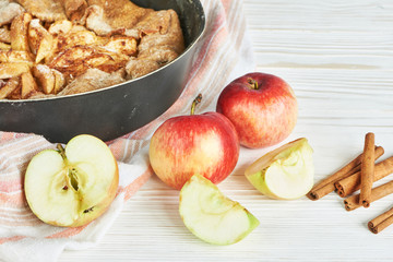 Homemade apple pie