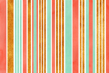 Watercolor striped background.