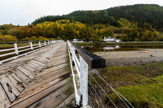 Penmaenpool toll bridge, evening