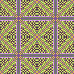 Seamless aztec pattern for printing on paper or fabric. Mexican motifs.