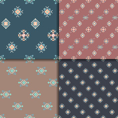 Ethnic seamless pattern set