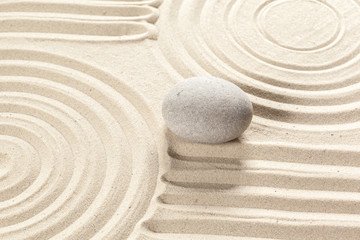 Fototapeta na wymiar japanese garden zen stone