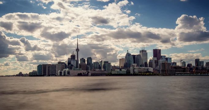 Daytime in Toronto from Polson Pier.
4K timelapse sequence of the Canadian largest city.