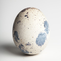 Quail egg on a white background