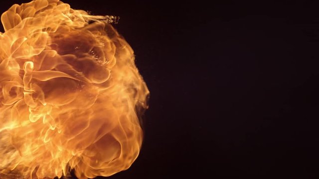 Fireball in slow motion; shot on Phantom Flex 4K at 1000 fps