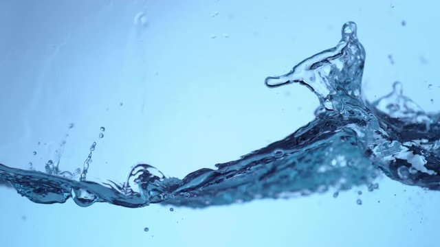 Water surface splash in slow motion; shot on Phantom Flex 4K at 1000 fps