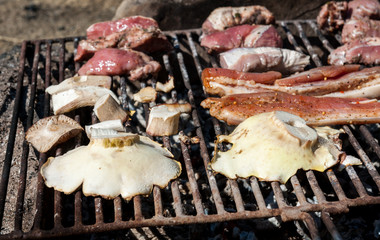 Pork ribs barbecue 