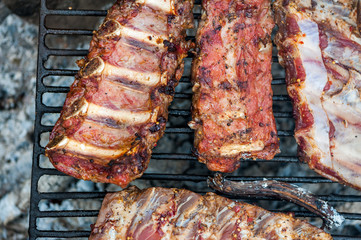Barbecue pork ribs
