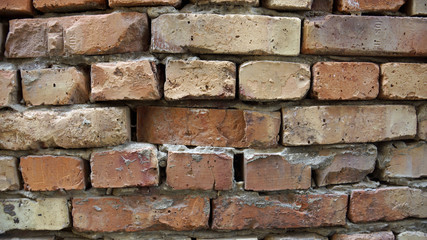 old stone wall with bricks