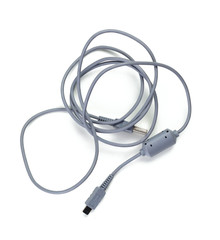 Obraz premium connecting cable on white background
