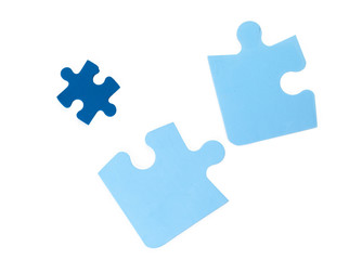 Fototapeta premium puzzle with a white background