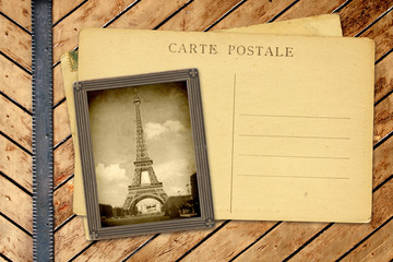 Vintage photo and post card