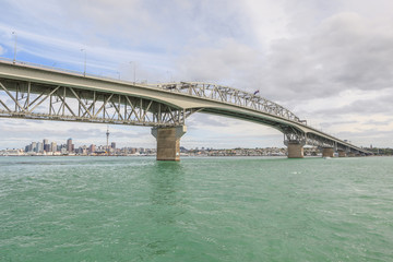 Auckland Harbor Bridge.