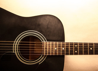 Obraz na płótnie Canvas detail of classic guitar