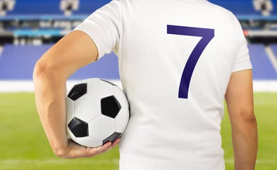 Foto op Plexiglas soccer football player in white team © cunaplus