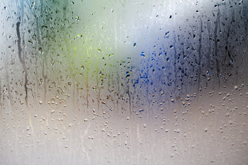 Water drops on the window