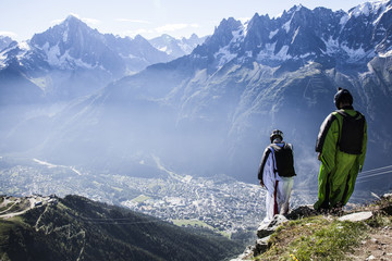 Obraz premium Wingsuit Chamonix