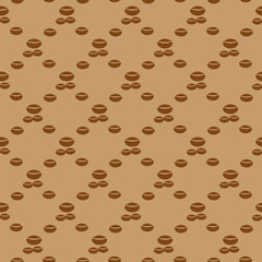 coffe bean abstract geometric seamless pattern. Fashion graphic. Background design. Modern stylish abstract texture.Template for prints,textile,wrapping and decoration, wallpaper.Vector illustration.