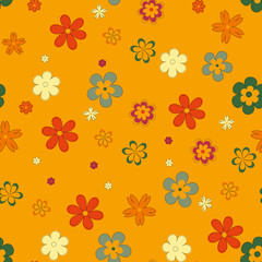 flower geometric seamless pattern. Fashion graphic. Background design. Modern stylish abstract texture. Template for prints, textile, wrapping and decoration, wallpaper. Vector illustration.