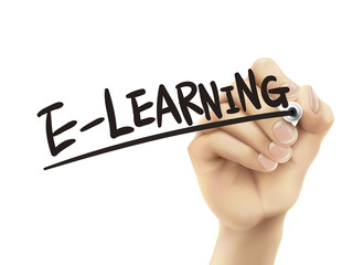 E-learning written by hand