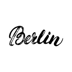 Berlin hand written lettering calligraphy.