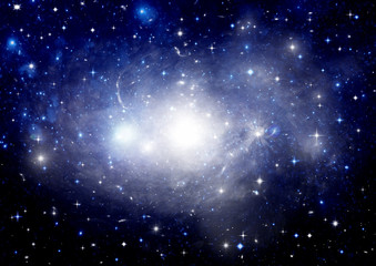galaxy in a free space