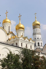 Fototapeta na wymiar Place des Eglises, Kremlin, Moscou, Russie