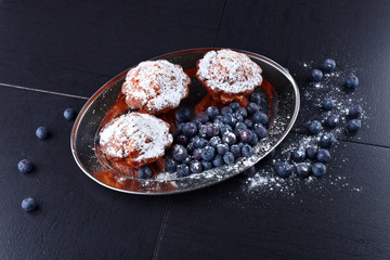 cupcake with blueberry