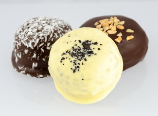 Chocolate-coated marshmallow treats