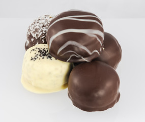 Chocolate-coated marshmallow treats