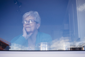 Senior Woman Lost in Thought