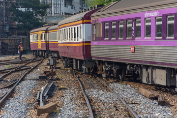 Fototapeta na wymiar Thai railway train