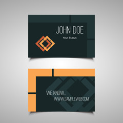 Business or Gift Card Design with Abstract Background