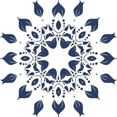 Vector ornamental floral element, illustration