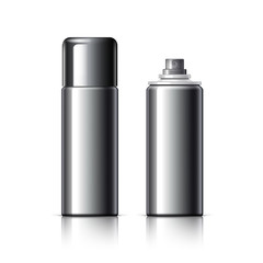 Realistic Cosmetic bottle can sprayer container.