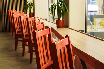 Modern restaurant, bar or cafe interior