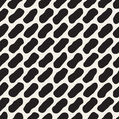 Vector Seamless Black And White Jumble Lines Pattern