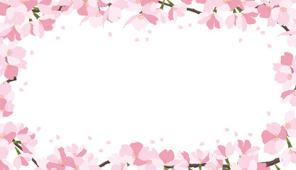 Fototapeta na wymiar 桜のフレーム