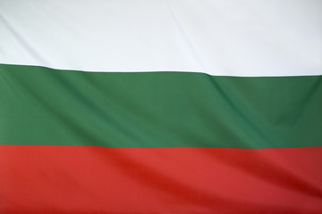 Textile flag of Bulgaria